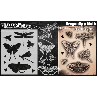TATTOO PRO - Dragonfly & Moth