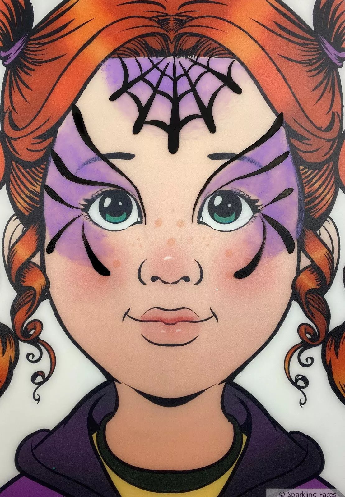 Easy witch Halloween makeup, step 5: extra teardrops