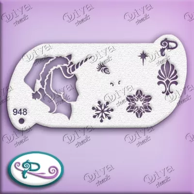 Forehead - 948 - Holiday Unicorn