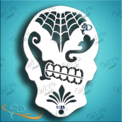 Skull - 1433 - Sugar Skull #3
