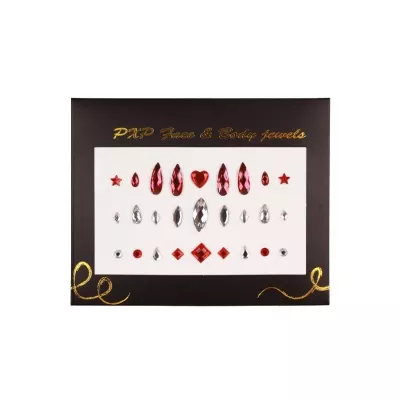 Body Jewels - Red & White - C