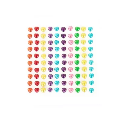 Strass - Pearl - Heart - Multicolor