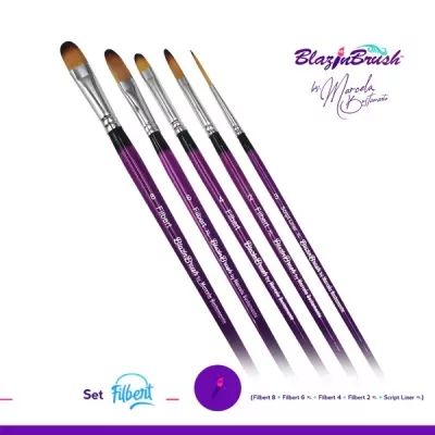 Filbert Collection (5 Brushes)