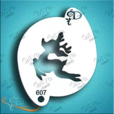 Small - 607 - Cute Rudolph