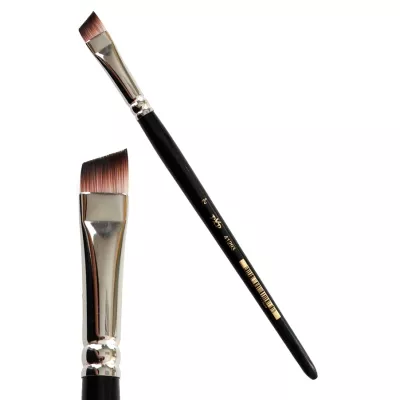 Short angled brushes