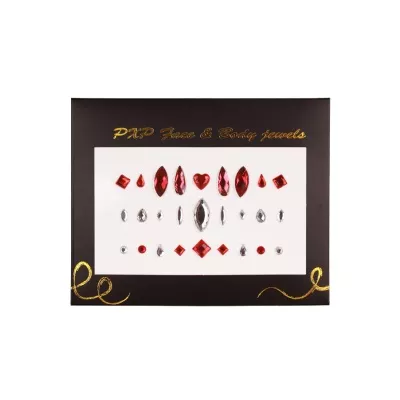 Body Jewels - Red & White - A