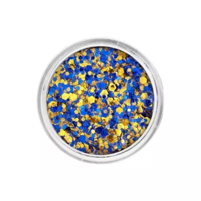 Chunky Glitter Cream - Blue & Gold