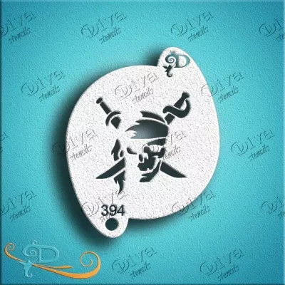 Small - 394 - Skull Half Crossbones