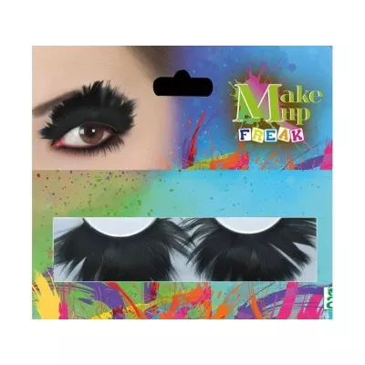 Eyelashes - Feathers - Black