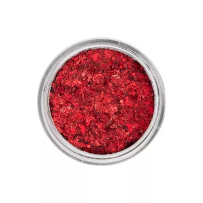Chunky Glitter Cream - Coral Red