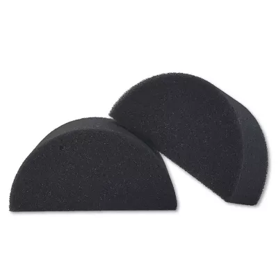 Zwarte halfronde spons - Set van 2