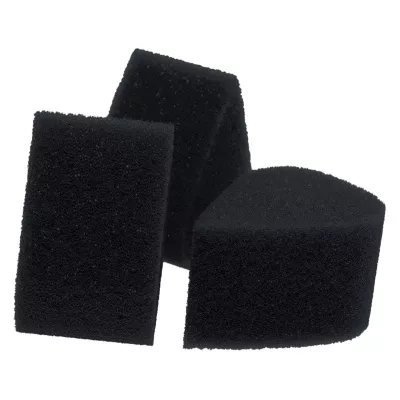 Zwarte bloemblaadjesspons - Set van 3