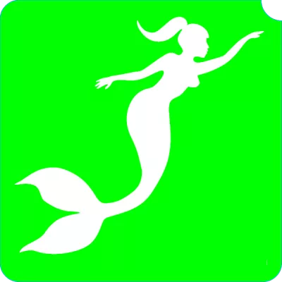 Tattoo stencil - Mermaid