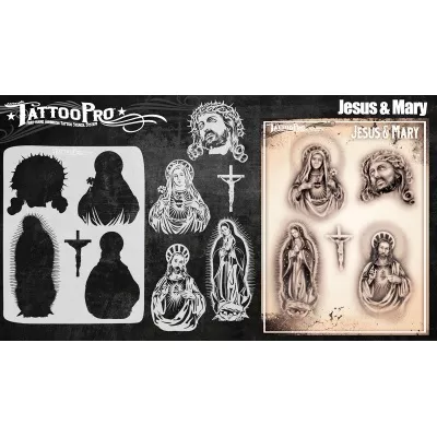 TATTOO PRO - Jesus & Mary