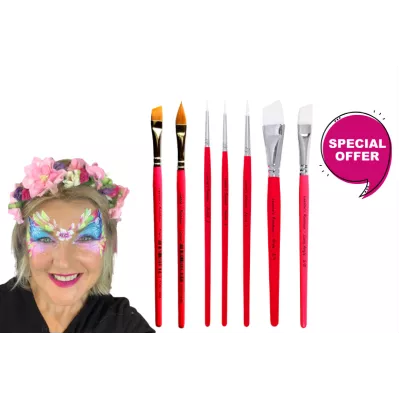 Leanne's Rainbow - Kit de 7 pinceaux