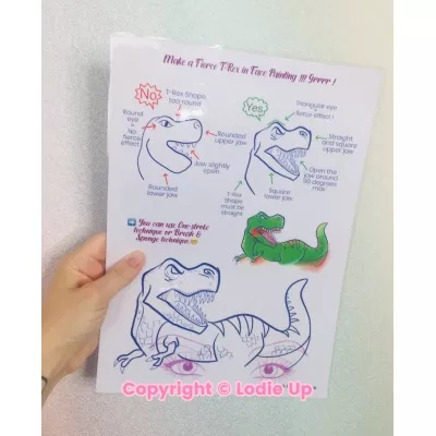 LODIEUP - Planche d'entraînement à télécharger - Boy designs - T-Rex