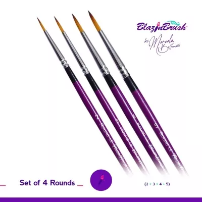 Set of 4 Round Brushes (Limited Edition)