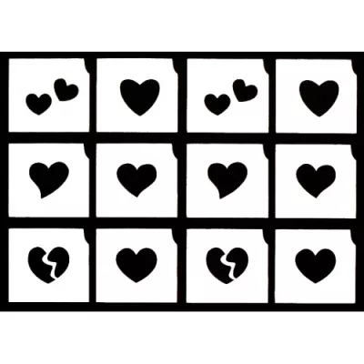 CH9480 - Multi Stencil - Hearts